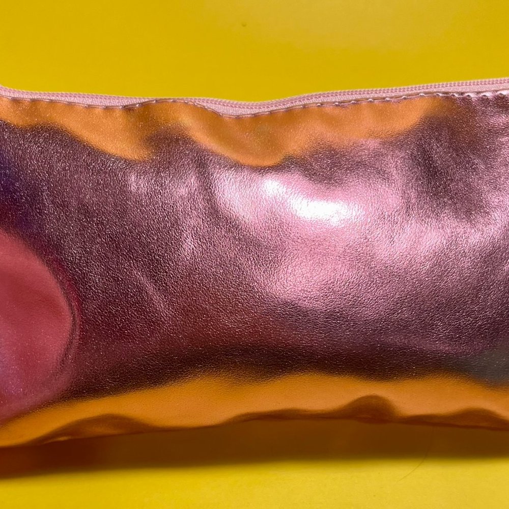 Ipsy Pink Foil Makeup Bag